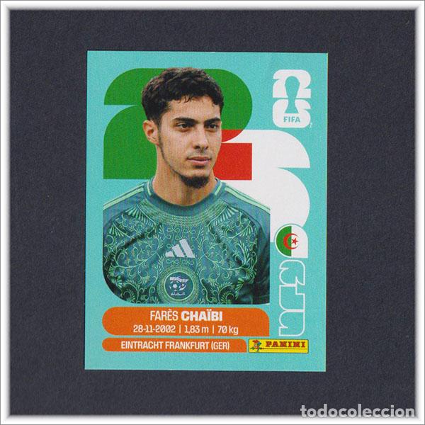 Cromos de F&uacute;tbol: FIFA WORLD CUP 2026 26 MUNDIAL PANINI FARES CHAIBI ALG 14 ARGELIA COLECCI&Oacute;N ALBUM LIGA STICKER