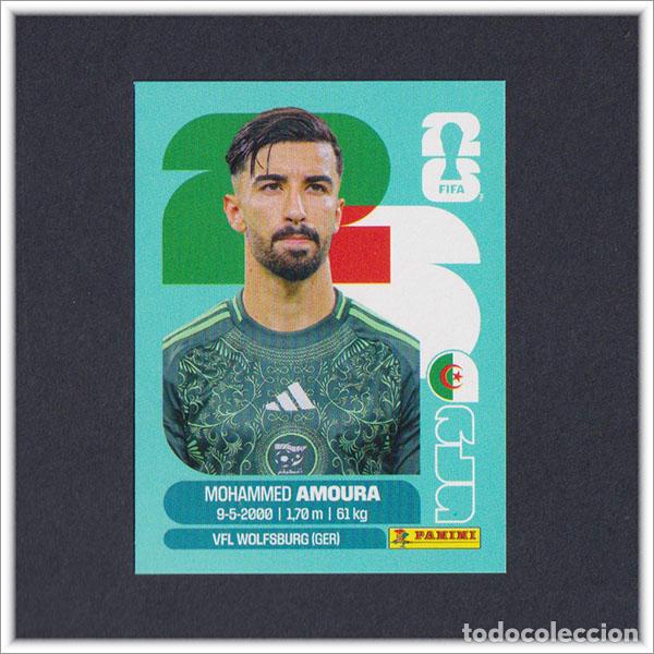 Cromos de F&uacute;tbol: FIFA WORLD CUP 2026 26 MUNDIAL PANINI MOHAMMED AMOURA ALG 20 ARGELIA COLECCI&Oacute;N ALBUM LIGA STICKER