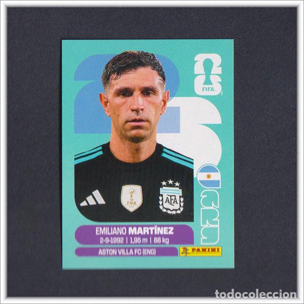 Cromos de F&uacute;tbol: FIFA WORLD CUP 2026 26 MUNDIAL PANINI EMILIANO DIBU MARTINEZ ARG 2 ARGENTINA COLECCI&Oacute;N ALBUM STICKER