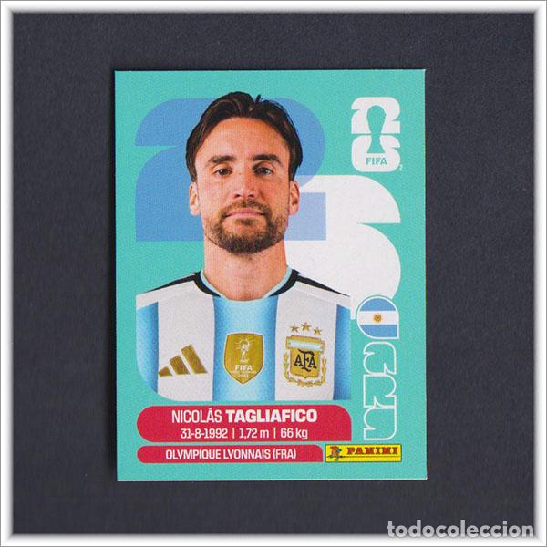 Cromos de F&uacute;tbol: FIFA WORLD CUP 2026 26 MUNDIAL PANINI TAGLIAFICO ARG 6 ARGENTINA COLECCI&Oacute;N ALBUM LIGA STICKER