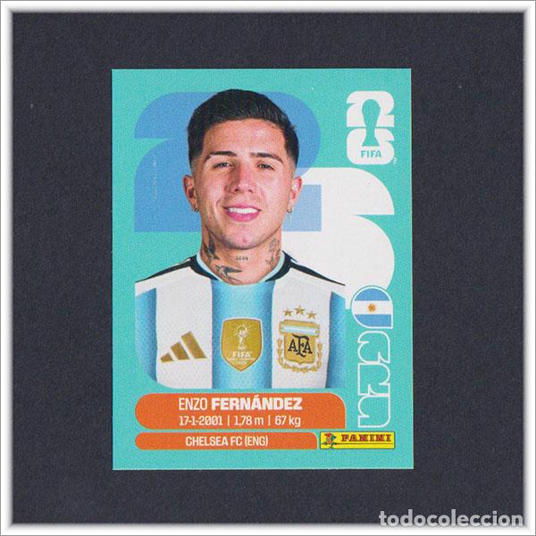 Cromos de F&uacute;tbol: FIFA WORLD CUP 2026 26 MUNDIAL PANINI ENZO FERNANDEZ ARG 8 ARGENTINA COLECCI&Oacute;N ALBUM LIGA STICKER
