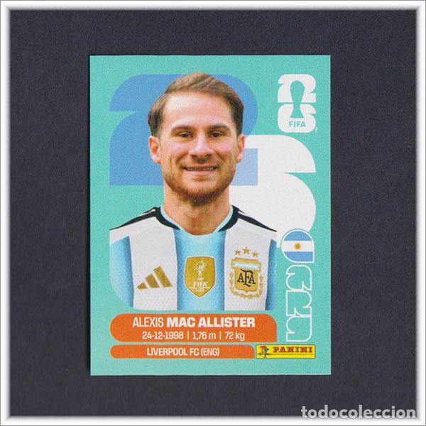 Cromos de F&uacute;tbol: FIFA WORLD CUP 2026 26 MUNDIAL PANINI MAC ALLISTER ARG 9 ARGENTINA COLECCI&Oacute;N ALBUM LIGA STICKER