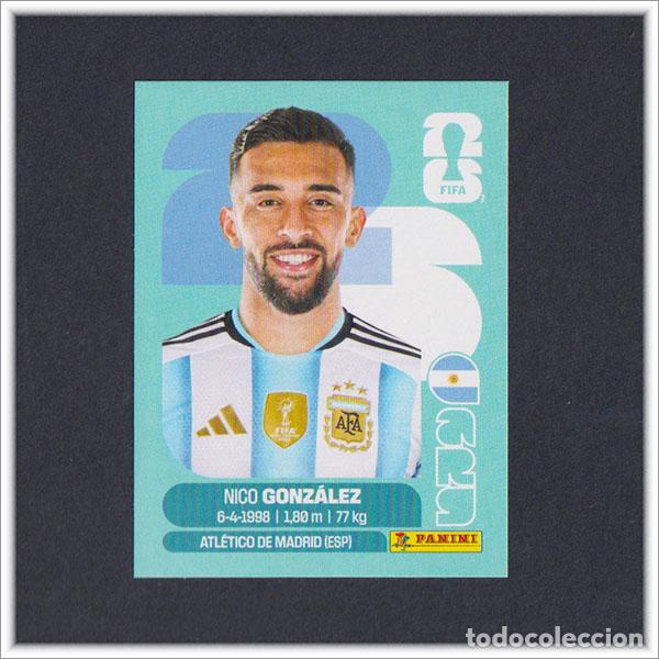 Cromos de F&uacute;tbol: FIFA WORLD CUP 2026 26 MUNDIAL PANINI NICO GONZALEZ ARG 16 ARGENTINA COLECCI&Oacute;N ALBUM LIGA STICKER