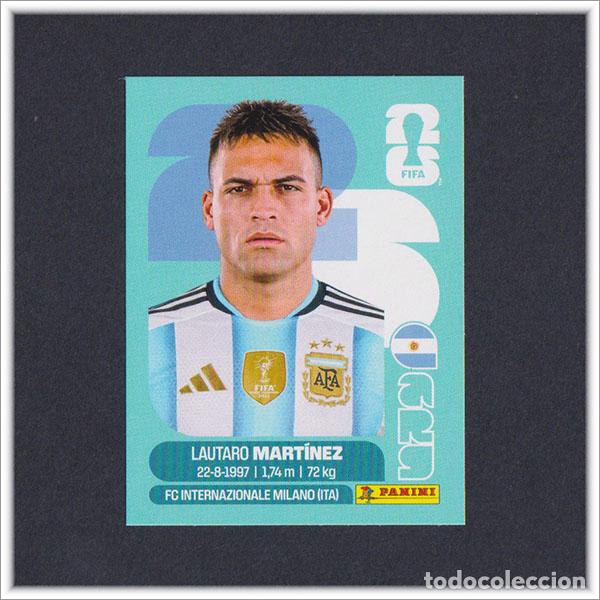 Cromos de F&uacute;tbol: FIFA WORLD CUP 2026 26 MUNDIAL PANINI LAUTARO MARTINEZ ARG 18 ARGENTINA COLECCI&Oacute;N ALBUM LIGA STICKER