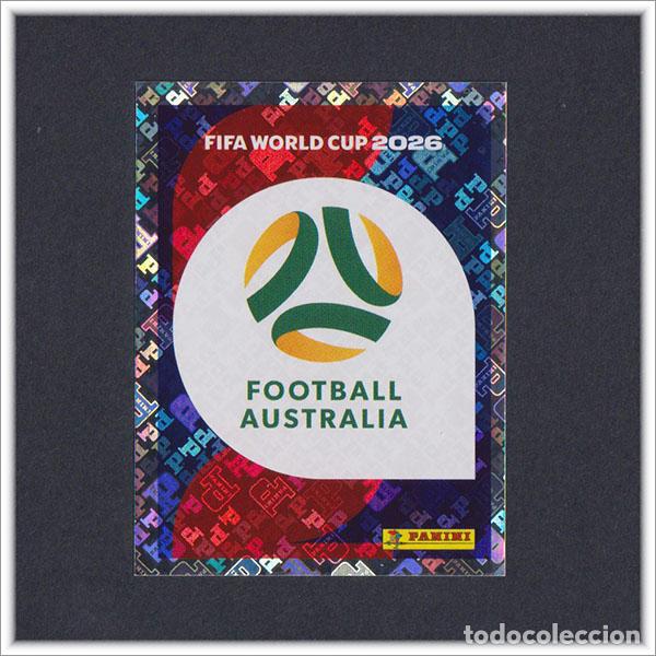Cromos de F&uacute;tbol: FIFA WORLD CUP 2026 26 MUNDIAL PANINI ESCUDO AUS 1 AUSTRALIA COLECCI&Oacute;N ALBUM LIGA STICKER