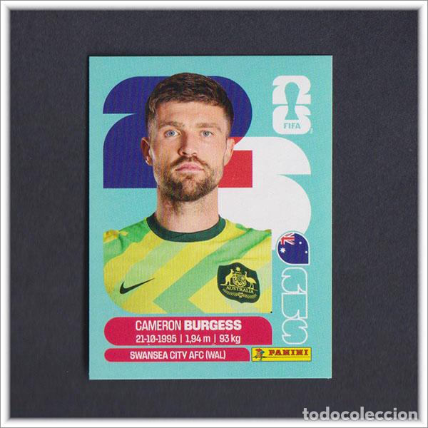 Cromos de F&uacute;tbol: FIFA WORLD CUP 2026 26 MUNDIAL PANINI CAMERON BURGESS AUS 8 AUSTRALIA COLECCI&Oacute;N ALBUM LIGA STICKER