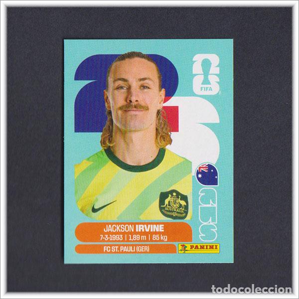 Cromos de F&uacute;tbol: FIFA WORLD CUP 2026 26 MUNDIAL PANINI IRVINE AUS 11 AUSTRALIA COLECCI&Oacute;N ALBUM LIGA STICKER