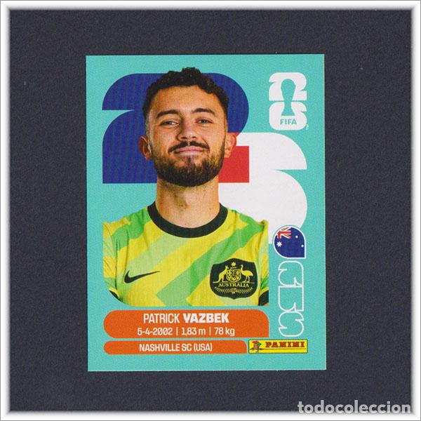 Cromos de F&uacute;tbol: FIFA WORLD CUP 2026 26 MUNDIAL PANINI PATRICK YAZBEK AUS 16 AUSTRALIA COLECCI&Oacute;N ALBUM STICKER