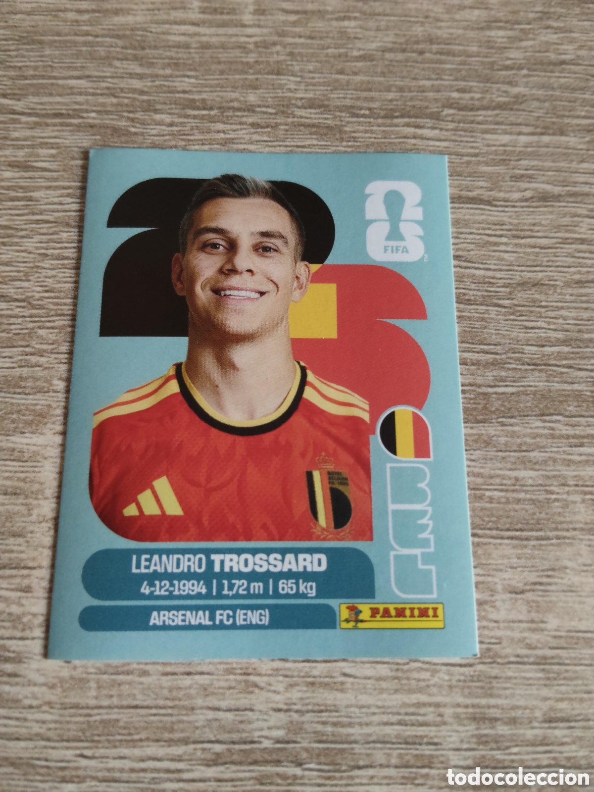 Cromos de F&uacute;tbol: Panini mundial 2026 BEL 18 Leandro Trossard B&eacute;lgica