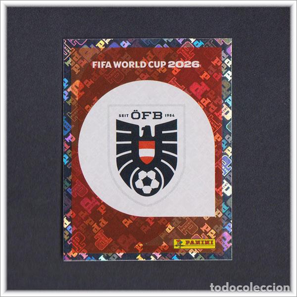 Cromos de F&uacute;tbol: FIFA WORLD CUP 2026 26 MUNDIAL PANINI ESCUDO AUT 1 AUSTRIA COLECCI&Oacute;N ALBUM LIGA STICKER