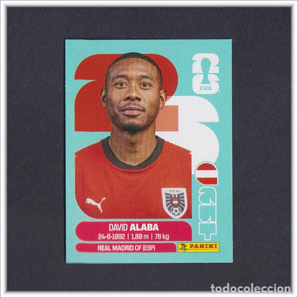 Cromos de F&uacute;tbol: FIFA WORLD CUP 2026 26 MUNDIAL PANINI DAVID ALABA AUT 4 AUSTRIA COLECCI&Oacute;N ALBUM LIGA STICKER