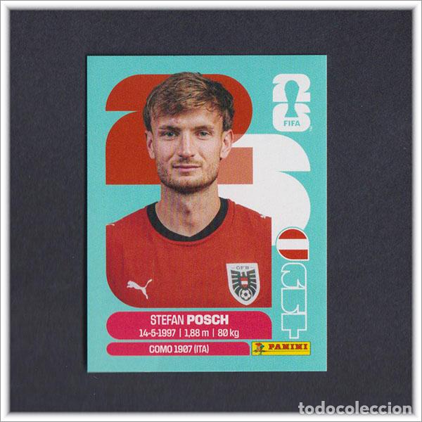 Cartes &agrave; collectionner de Football: FIFA WORLD CUP 2026 26 MUNDIAL PANINI STEFAN POSCH AUT 7 AUSTRIA COLECCI&Oacute;N ALBUM LIGA STICKER