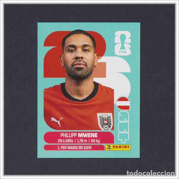 Cartes &agrave; collectionner de Football: FIFA WORLD CUP 2026 26 MUNDIAL PANINI MWENE AUT 8 AUSTRIA COLECCI&Oacute;N ALBUM LIGA STICKER