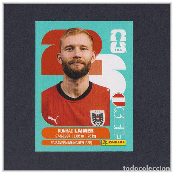 Cartes &agrave; collectionner de Football: FIFA WORLD CUP 2026 26 MUNDIAL PANINI LAIMER AUT 12 AUSTRIA COLECCI&Oacute;N ALBUM LIGA STICKER
