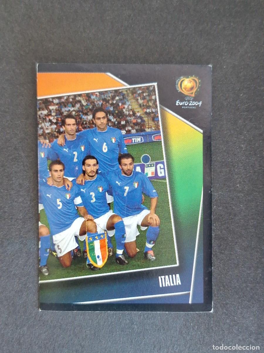 Cromos de F&uacute;tbol: L2 EQUIPO SELECCION ITALIA 220 EUROCOPA PORTUGAL 2004 PANINI NUNCA PEGADO SIN PEGAR