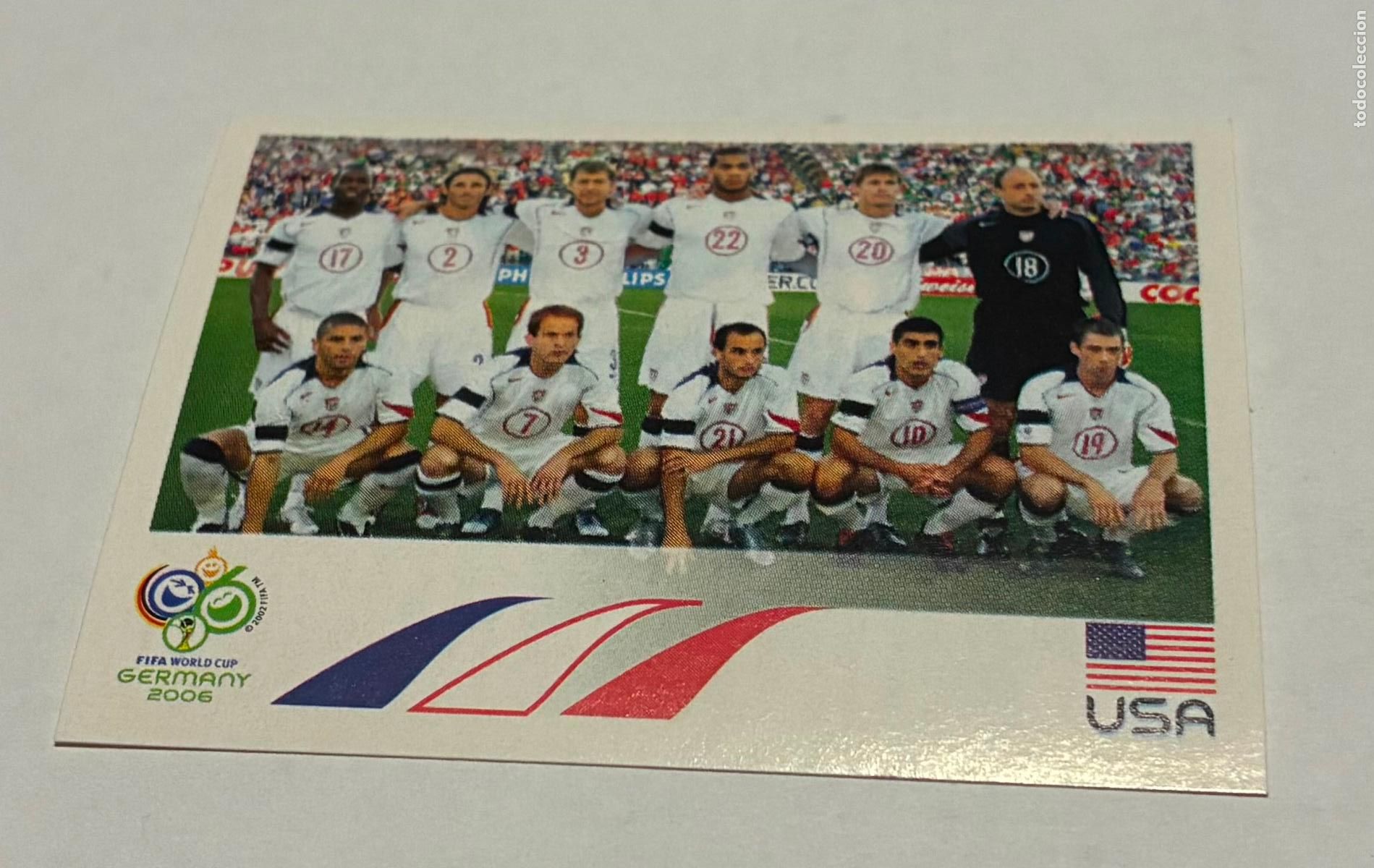 Figurine di Calcio: CROMO FUTBOL MUNDIAL ALEMANIA 2006, PANINI, Numero 340, Alineacion USA