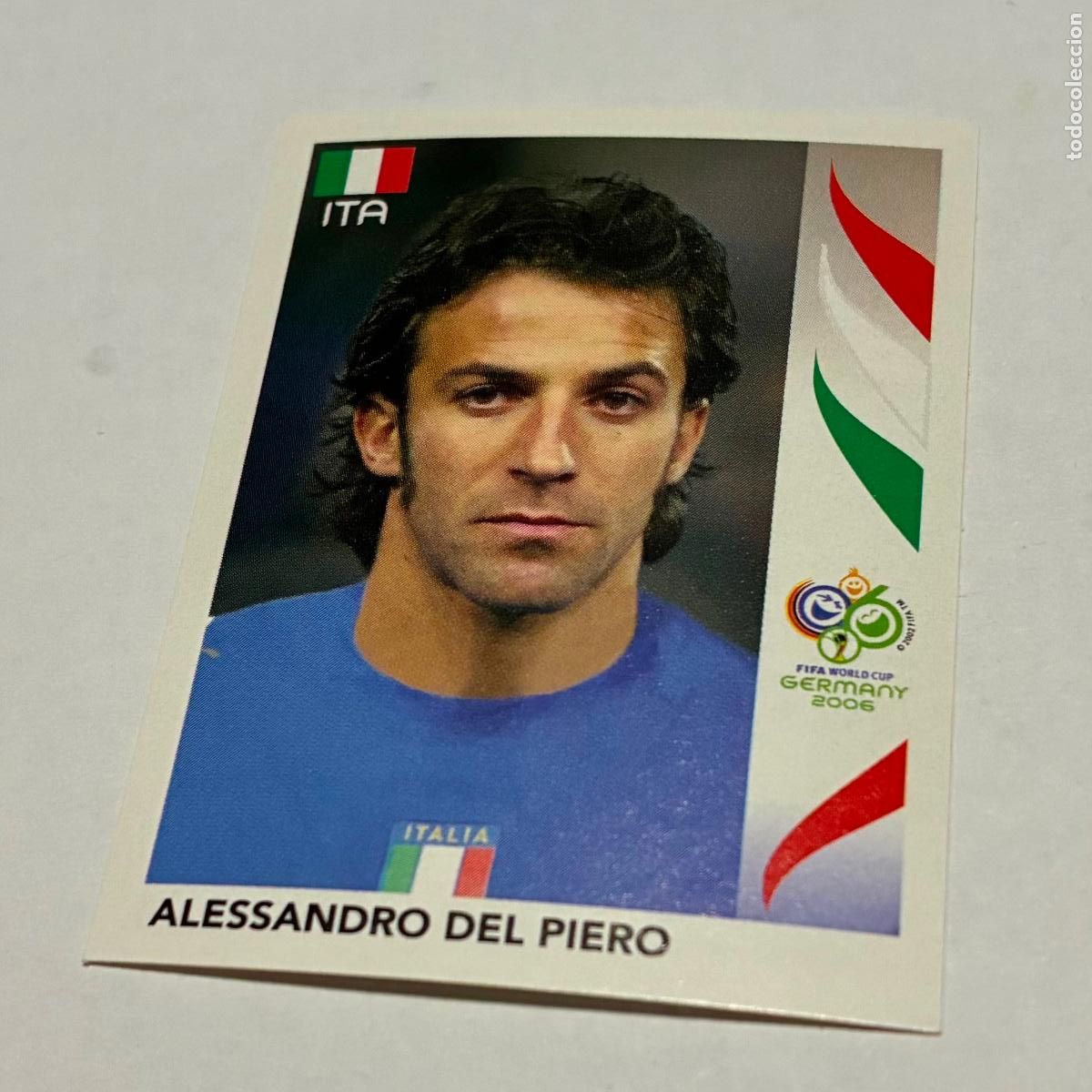 Figurine di Calcio: CROMO FUTBOL MUNDIAL ALEMANIA 2006, PANINI, Numero 335, ALESSANDRO DEL PIERO, Italia