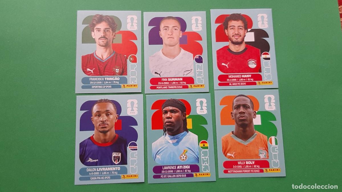 Cromos de F&uacute;tbol: (PANINI) LOTE DE 6 CROMOS PANINI MUNDIAL 2026 FIFA