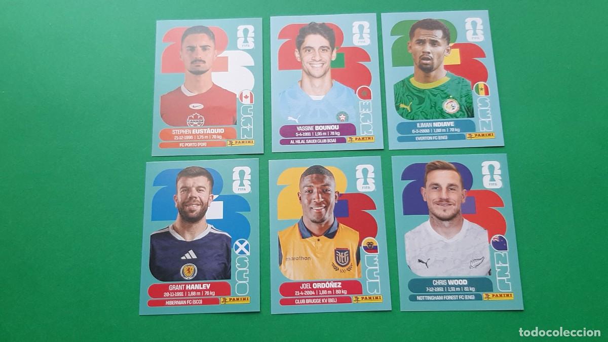 Cromos de F&uacute;tbol: (PANINI) LOTE DE 6 CROMOS PANINI MUNDIAL 2026 FIFA