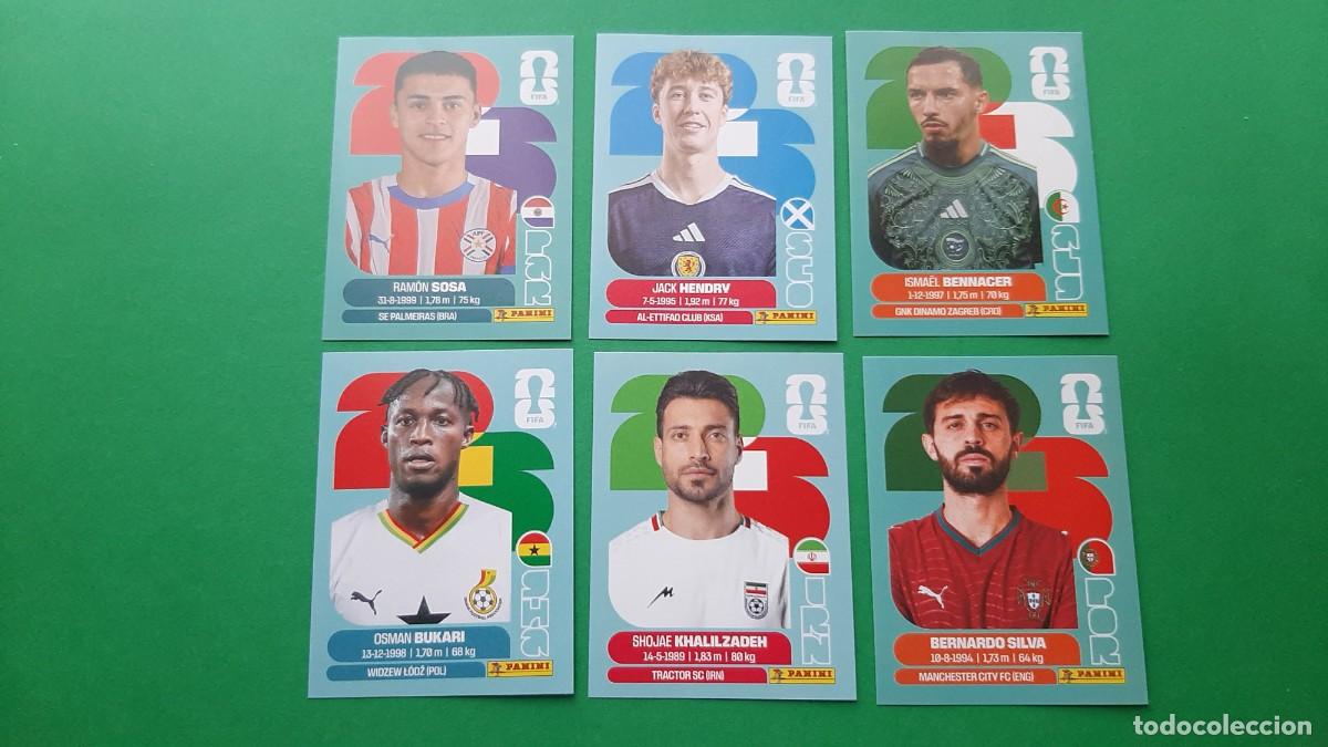 Cromos de Futebol: (PANINI) LOTE DE 6 CROMOS PANINI MUNDIAL 2026 FIFA
