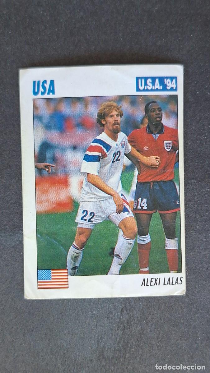 Figurine di Calcio: L2 ALEXI LALAS SELECCION USA MUNDIAL U.S.A. 94 SERVICE LINE NUNCA PEGADO SIN PEGAR
