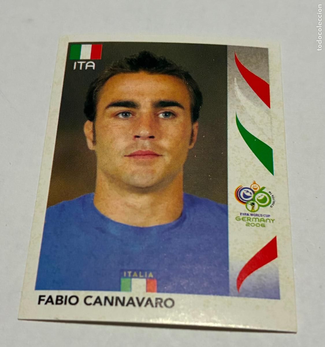 Figurine di Calcio: CROMO FUTBOL MUNDIAL ALEMANIA 2006, PANINI, Numero 324, FABIO CANNAVARO, Italia