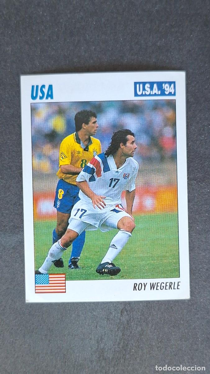 Cromos de F&uacute;tbol: L2 ROY WEGERLE SELECCION USA MUNDIAL U.S.A. 94 SERVICE LINE NUNCA PEGADO SIN PEGAR