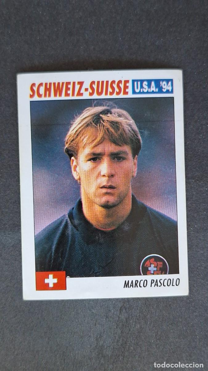 Cromos de F&uacute;tbol: L2 MARCO PASCOLO SELECCION SUIZA MUNDIAL U.S.A. 94 SERVICE LINE NUNCA PEGADO SIN PEGAR