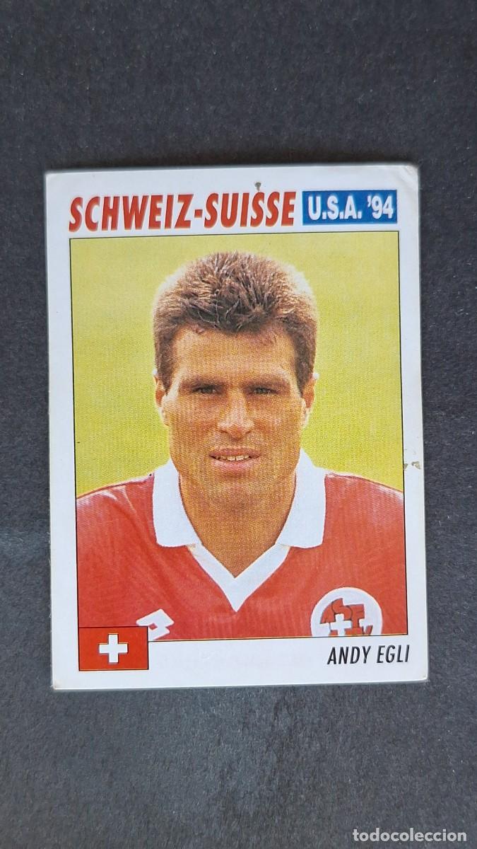 Cromos de F&uacute;tbol: L2 ANDY EGLI SELECCION SUIZA MUNDIAL U.S.A. 94 SERVICE LINE NUNCA PEGADO SIN PEGAR