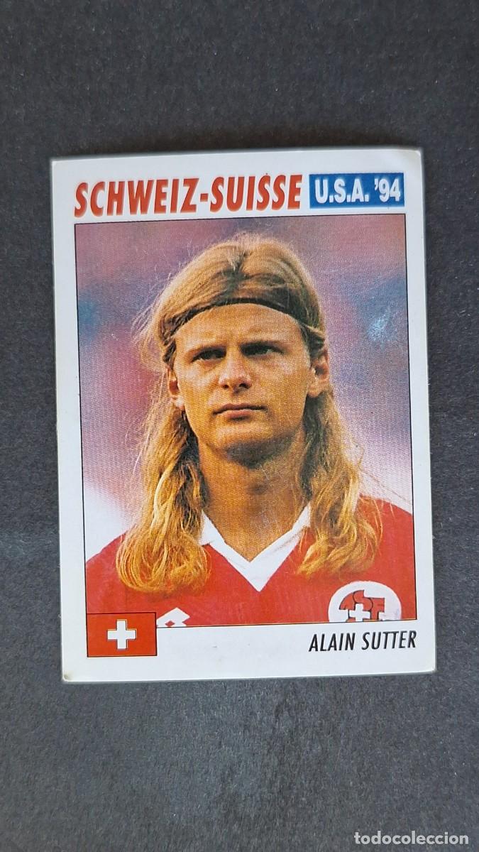 Cromos de F&uacute;tbol: L2 ALAIN SUTTER SELECCION SUIZA MUNDIAL U.S.A. 94 SERVICE LINE NUNCA PEGADO SIN PEGAR