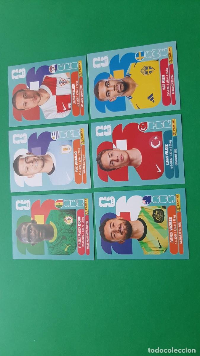 Cromos de F&uacute;tbol: (PANINI) LOTE DE 6 CROMOS PANINI MUNDIAL 2026 FIFA