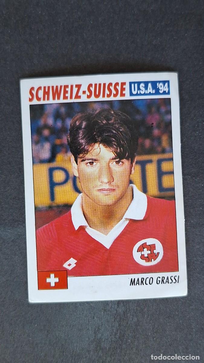 Cromos de F&uacute;tbol: L2 MARCO GRASSI SELECCION SUIZA MUNDIAL U.S.A. 94 SERVICE LINE NUNCA PEGADO SIN PEGAR