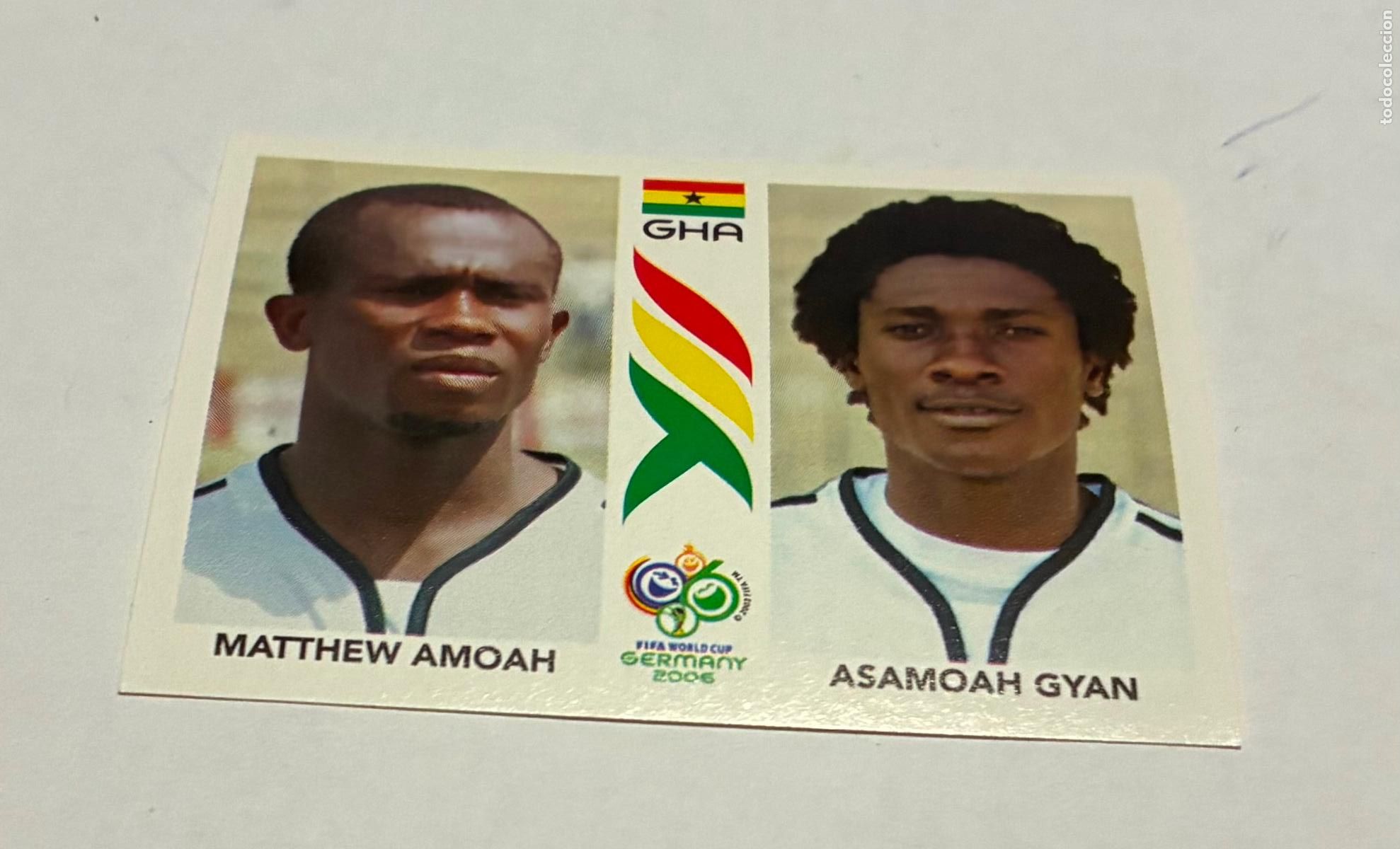 Figurine di Calcio: CROMO FUTBOL MUNDIAL ALEMANIA 2006, PANINI, Numero 319, MATHEW AMOAH, ASAMOAH GYAN, Ghana
