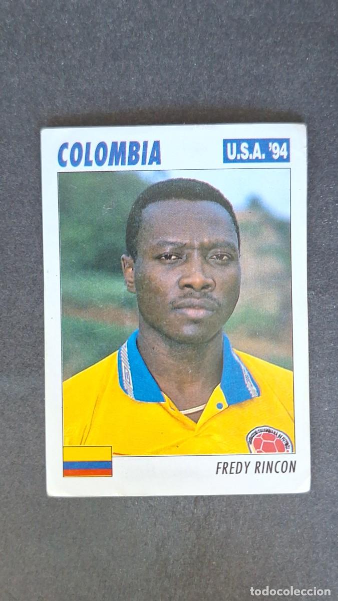 Figurine di Calcio: L2 FREDY RINCON SELECCION COLOMBIA MUNDIAL U.S.A. 94 SERVICE LINE NUNCA PEGADO SIN PEGAR