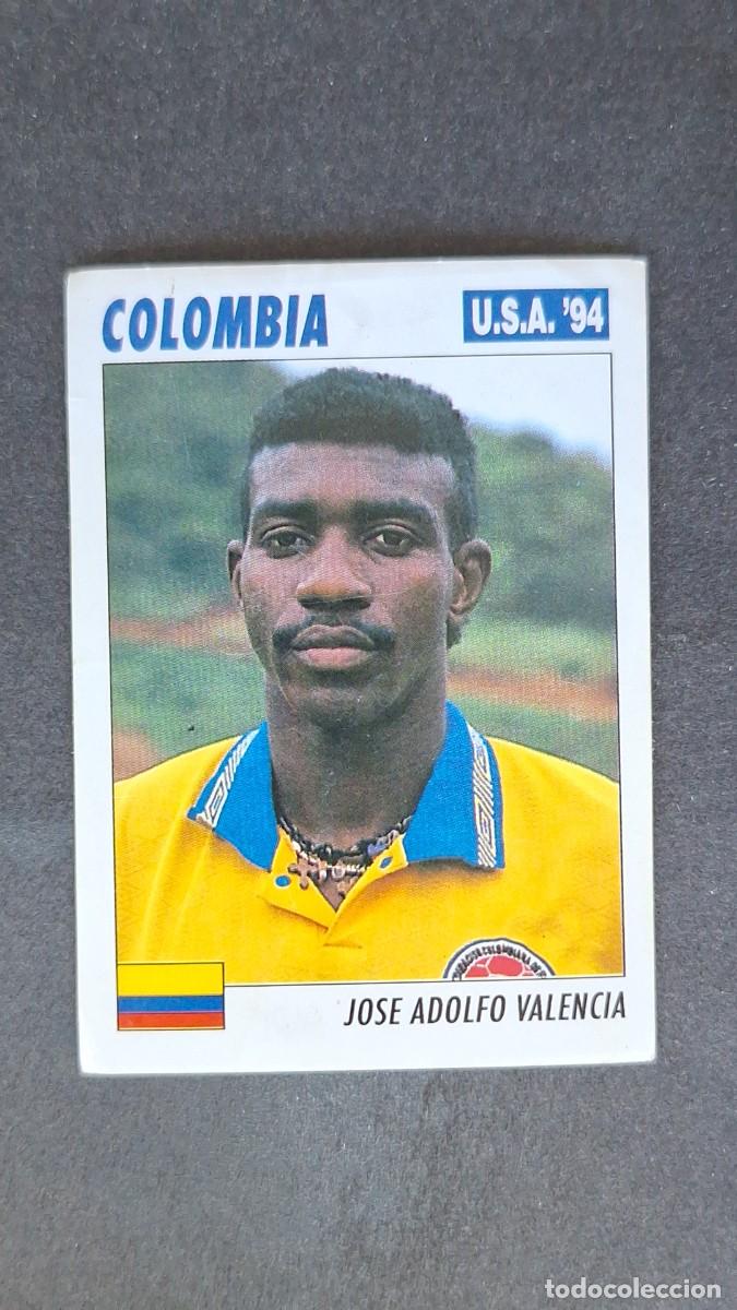 Figurine di Calcio: L2 JOSE ADOLFO VALENCIA SELECCION COLOMBIA MUNDIAL U.S.A. 94 SERVICE LINE NUNCA PEGADO SIN PEGAR