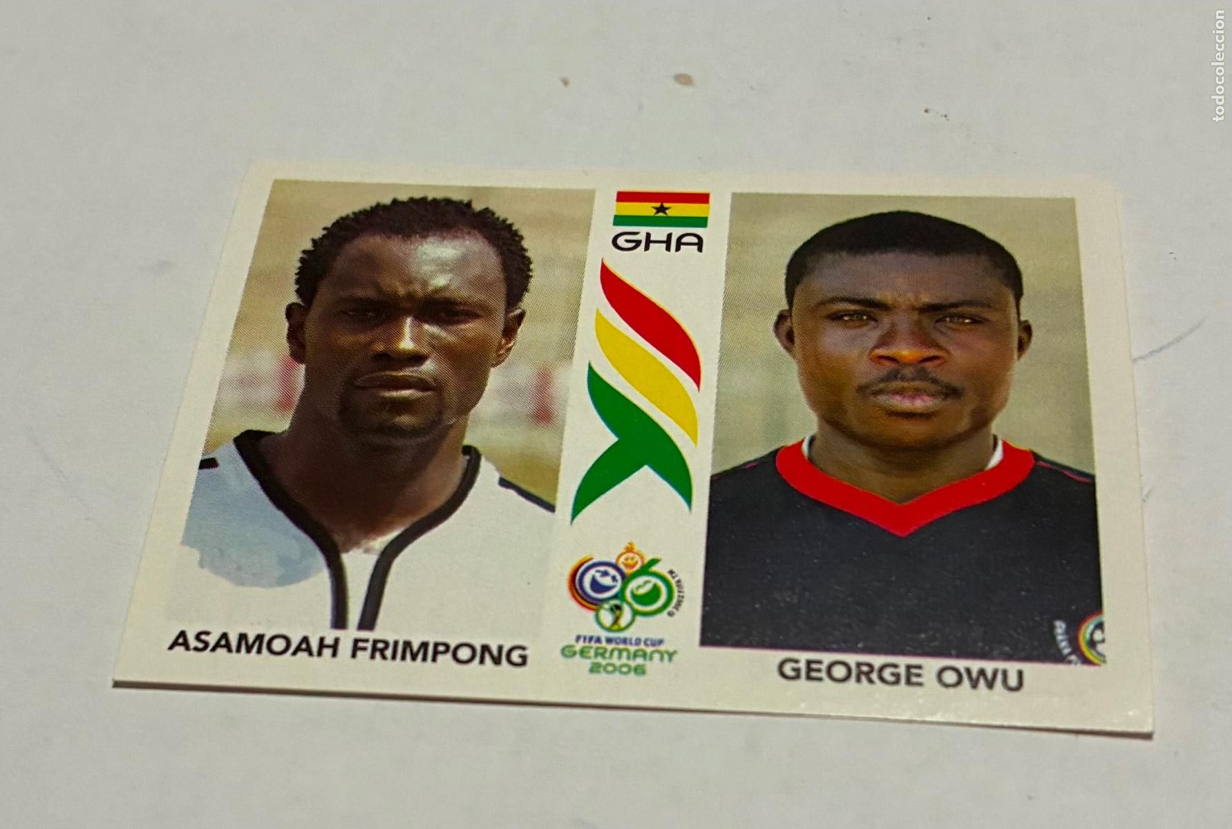 Cromos de F&uacute;tbol: CROMO FUTBOL MUNDIAL ALEMANIA 2006, PANINI, Numero 320, A. FRIMPONG, G. OWU, Ghana