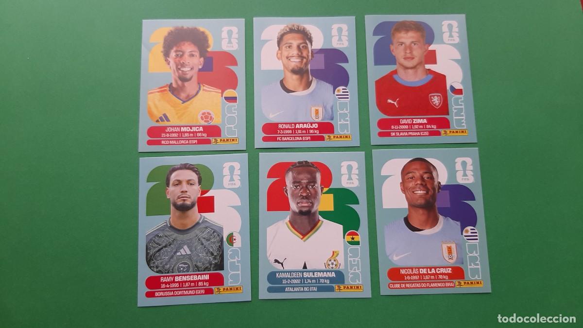 Cromos de F&uacute;tbol: (PANINI) LOTE DE 6 CROMOS PANINI MUNDIAL 2026 FIFA