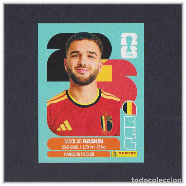 Cromos de F&uacute;tbol: FIFA WORLD CUP 2026 26 MUNDIAL PANINI RASKIN BEL 11 BELGICA COLECCI&Oacute;N ALBUM LIGA STICKER
