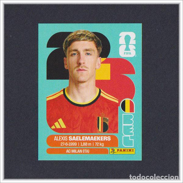 Cromos de F&uacute;tbol: FIFA WORLD CUP 2026 26 MUNDIAL PANINI SAELEMAEKERS BEL 12 BELGICA COLECCI&Oacute;N ALBUM LIGA STICKER