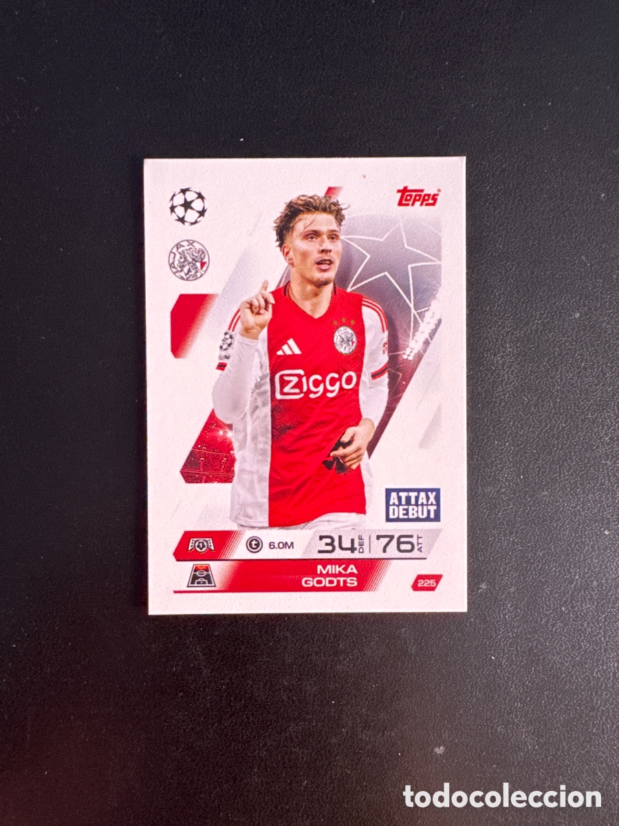Cromos de F&uacute;tbol: GODTS AJAX NUMERO 225 MATCH ATTAX 2025 2026