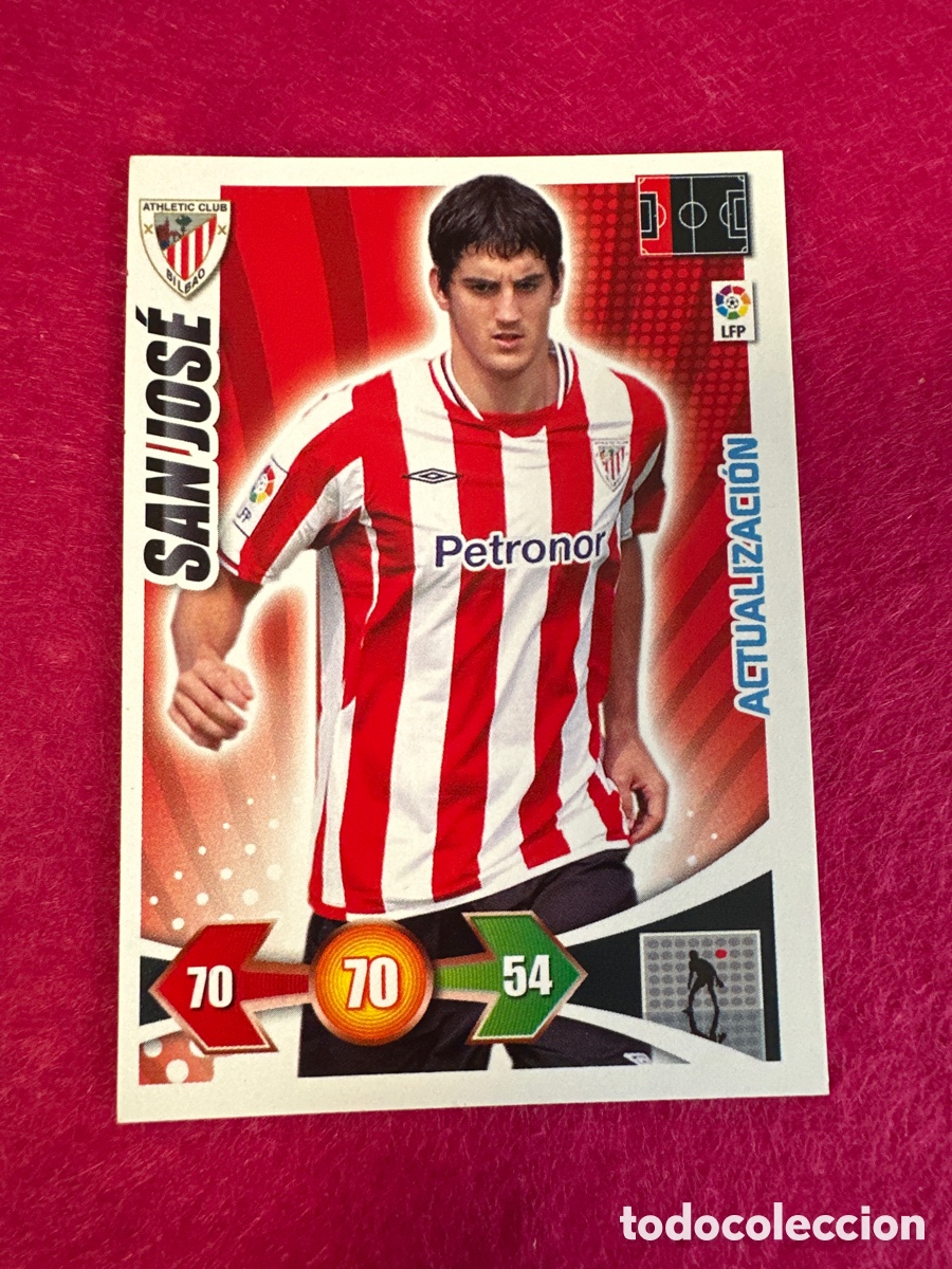 Football Stickers: SAN JOS&Eacute; (ATHLETIC BILBAO) ACTUALIZACION ADRENALYN LIGA 2009-2010 09 10 PANINI TRADING CARD
