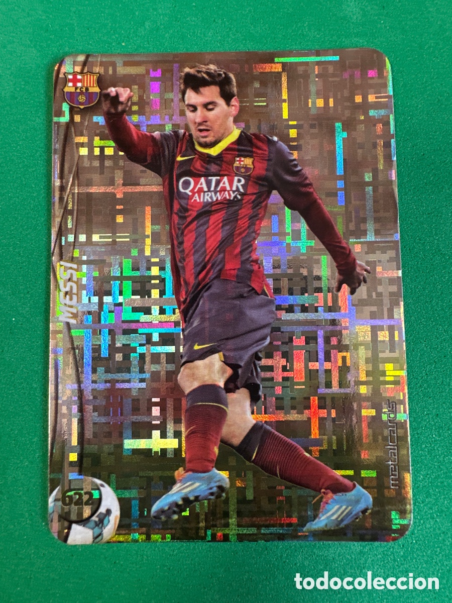 Football Stickers: 622 MESSI(F.C.BARCELONA)TOP 9 TETRIS MUNDICROMO 2015 14 15 METALCARD