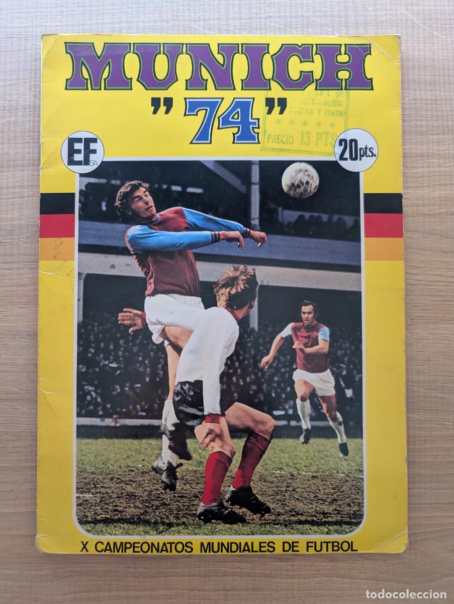Cromos de Futebol: &Aacute;lbum Munich 74 Fher COMPLETO con p&oacute;ster central.