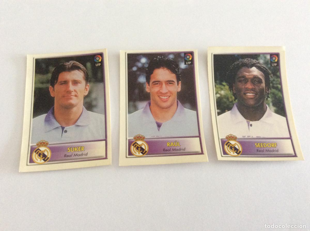 Cromos de F&uacute;tbol: Suker Raul Seedorf Real Madrid Bollycao F&uacute;tbol 97-98 1997 1998