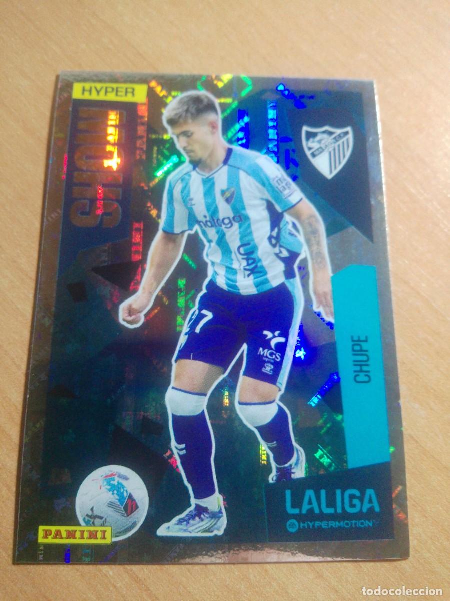 Cromos de F&uacute;tbol: 425 CHUPE HYPER SHOW DEL M&Aacute;LAGA DEL M&Aacute;LAGA 2&ordf; DIVISION HYPERMOTION 25 26 PANINI 2025 2026