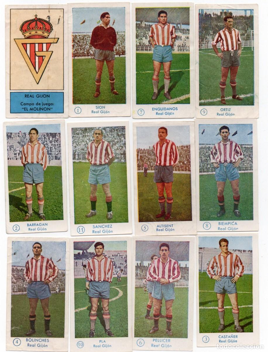 Cromos de F&uacute;tbol: REAL GIJON 1957, DE GRAFICAS BACHENDE,