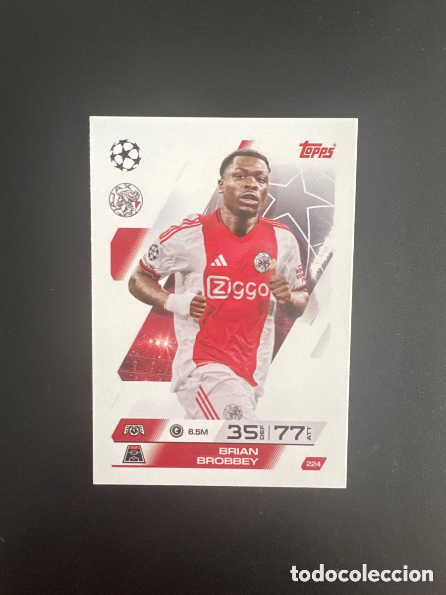 Cromos de F&uacute;tbol: BROBBEY AJAX NUMERO 224 MATCH ATTAX 2025 2026