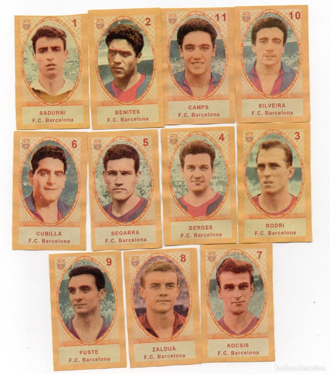 Cromos de F&uacute;tbol: BARCELONA 1962, DE CHOCOLATES EL CASTILLO,