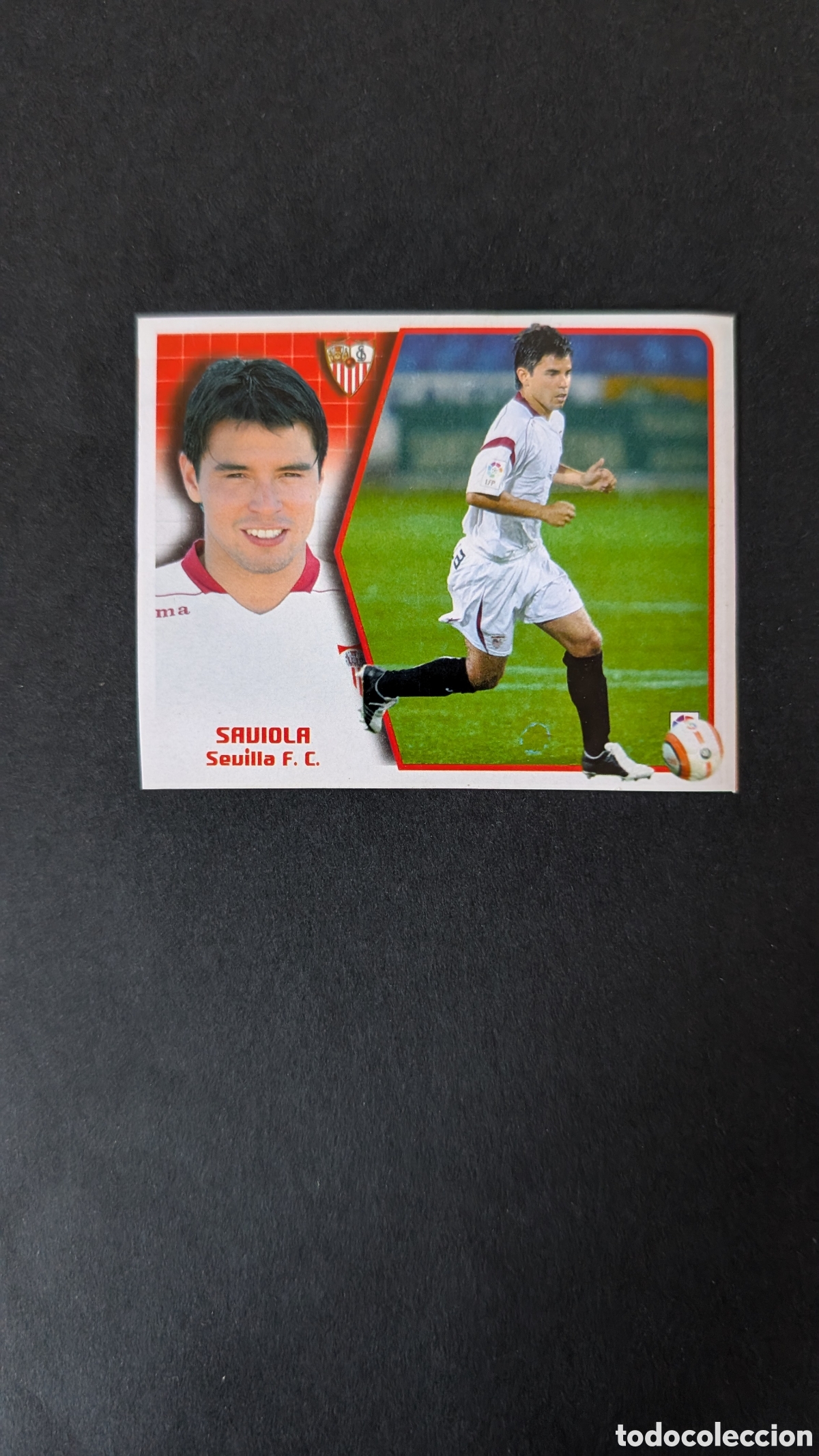 Cartes &agrave; collectionner de Football: SAVIOLA SEVILLA FICHAJE 30 LIGA ESTE 2005/06 05 06 RECORTADO