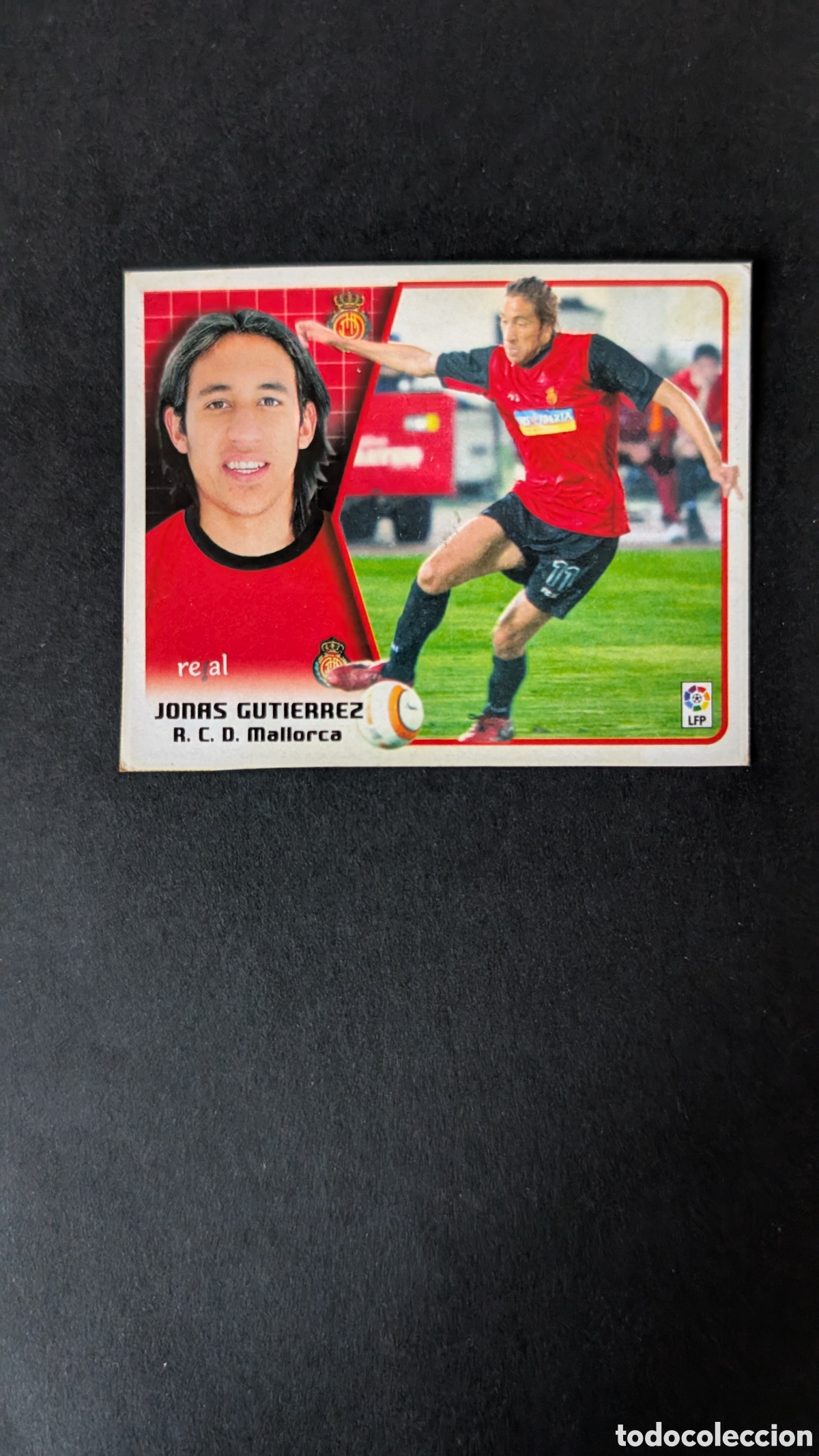 Cartes &agrave; collectionner de Football: JONAS GUTIERREZ MALLORCA FICHAJE 35 LIGA ESTE 2005/06 05 06 RECORTADO